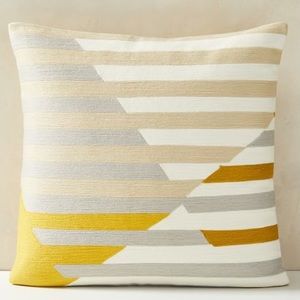 West Elm Wallace Sewell Crewel Pillow (Cover & Insert)
